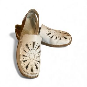 Rieker  White Leather Women's Shoes